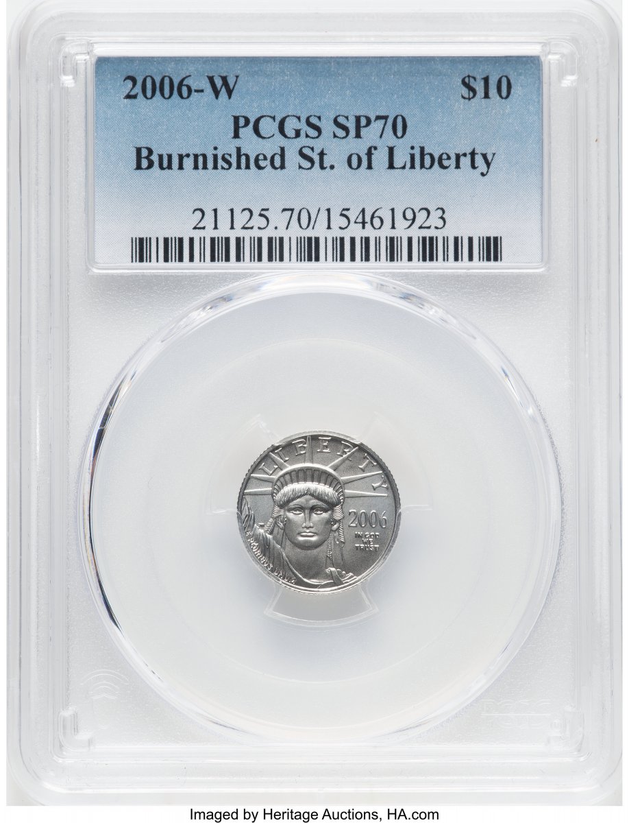2006-W Modern Bullion Coins (2006-W Burnished Platinum Eagle 1/10 oz Blue Gradient)