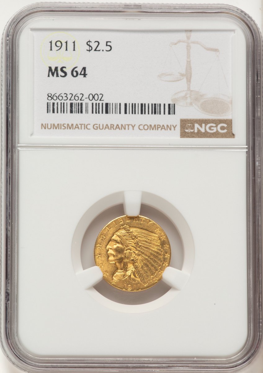 1911 Indian Quarter Eagles (1911 $2 1/2)