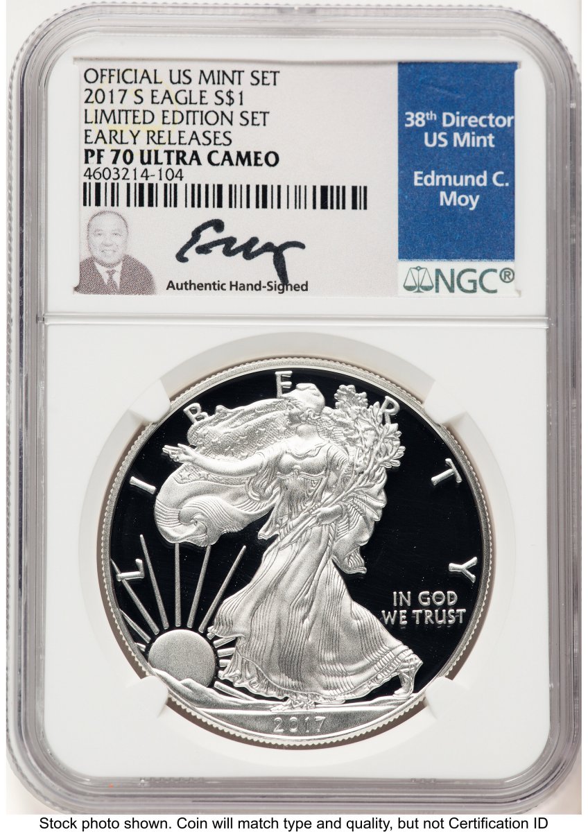 2017-S Modern Bullion Coins (2017-S Proof Silver Eagle Limited Edition Proof Set 1 oz ER Ed Moy)
