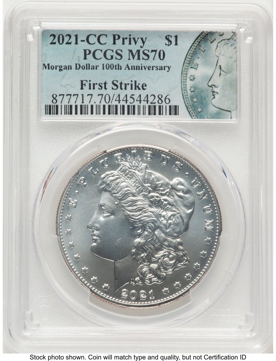 2021 Modern Bullion Coins (2021-CC Privy S$1 Morgan Dollar, MS FS Morgan Label)