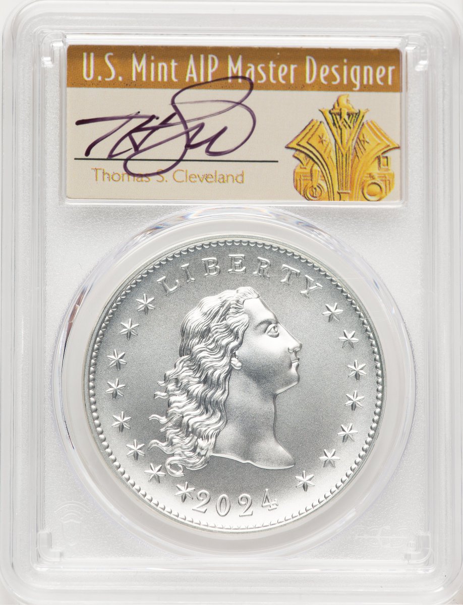 2024 Modern Commemoratives (2024-(P) Silver 230th Anniversary Flowing Hair Medal AR Thomas Cleveland Art Deco)