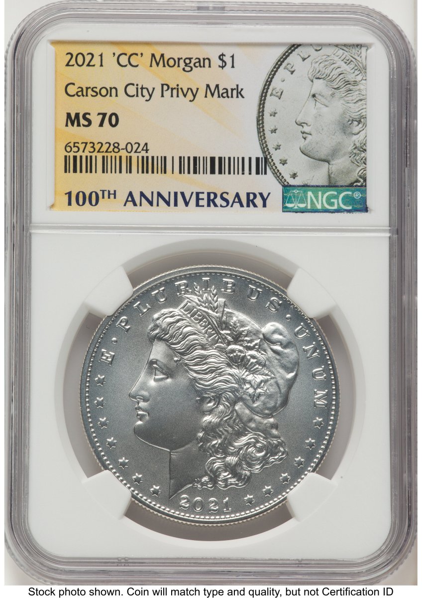 2021 Modern Bullion Coins (2021-CC Privy S$1 Morgan Dollar, MS Morgan Label)