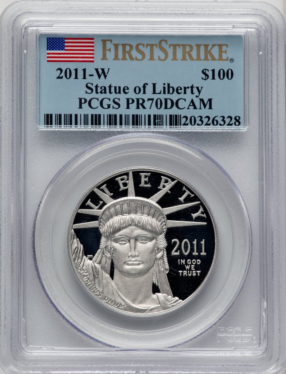 2011-W Modern Bullion Coins (2011-W $100 One-Ounce Platinum Eagle First Strike, PR DC FS Flag)