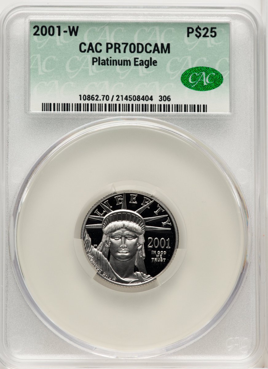 2001-W Modern Bullion Coins (2001-W Proof Platinum Eagle 1/4 oz Non Designation)