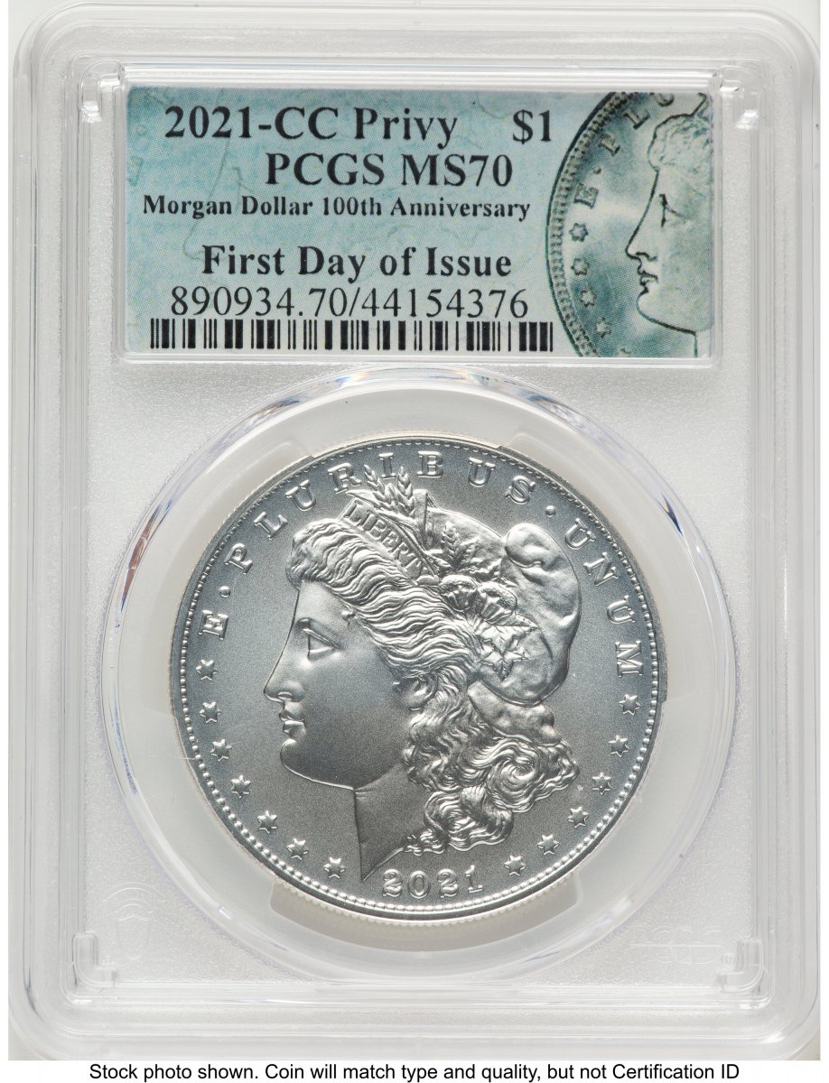 2021 Modern Bullion Coins (2021-CC Privy S$1 Morgan Dollar, MS FDI Morgan Label)