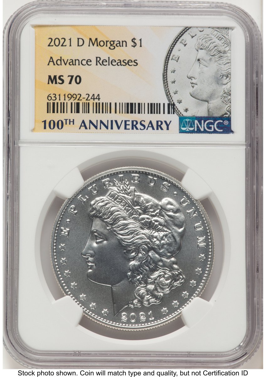 2021-D Modern Bullion Coins (2021-D S$1 Morgan Dollar, MS AR Morgan Label)
