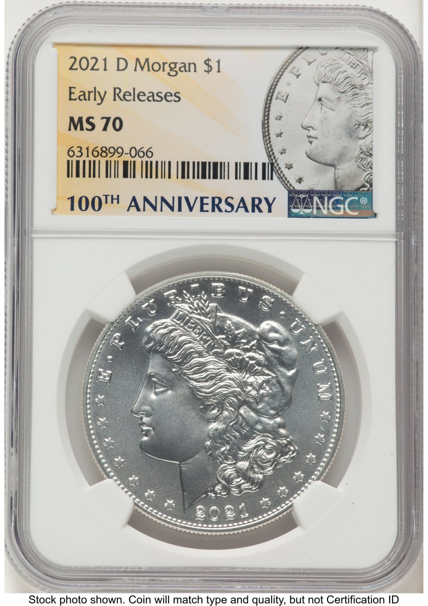 2021-D Modern Bullion Coins (2021-D S$1 Morgan Dollar, MS ER Morgan Label)