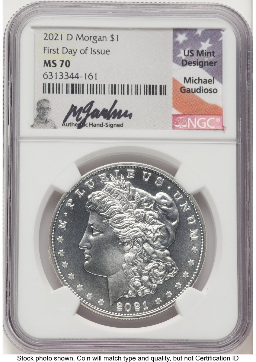 2021-D Modern Bullion Coins (2021-D S$1 Morgan Dollar, MS FDI Michael Gaudioso)