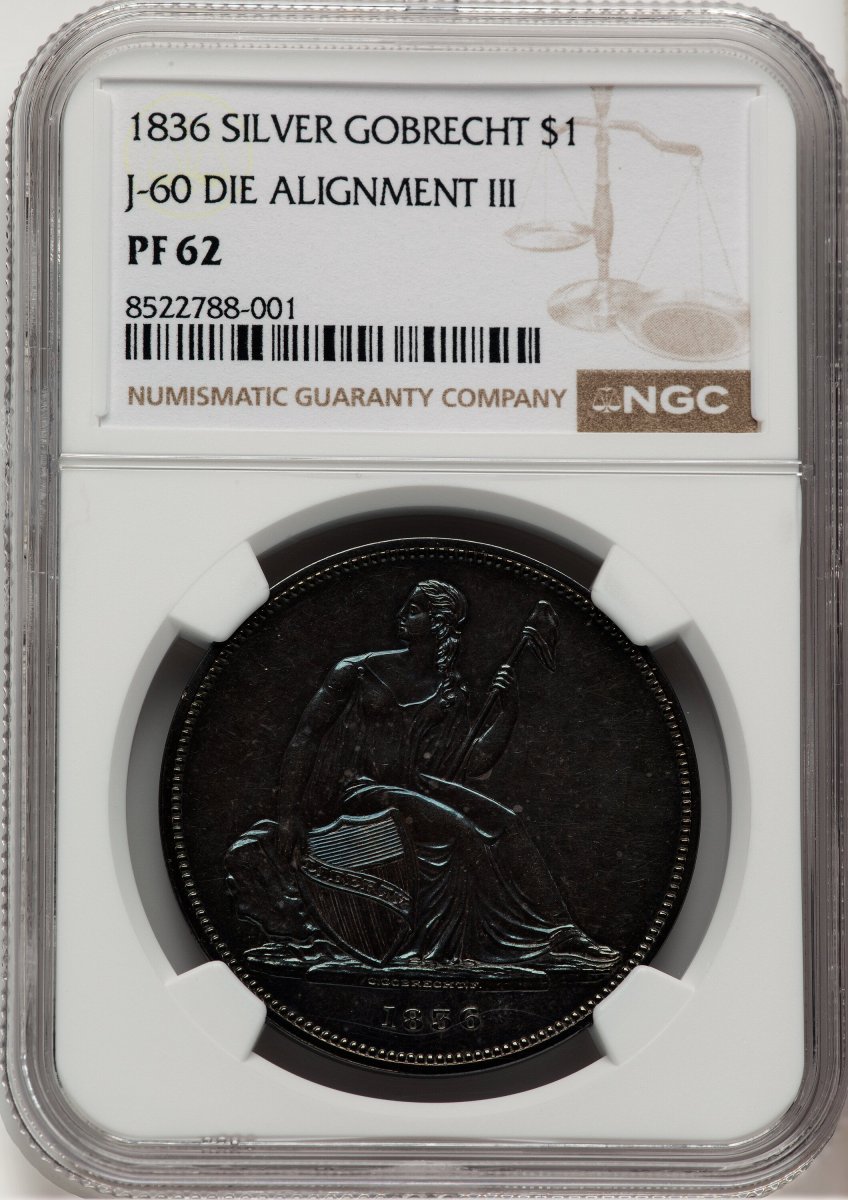1836 Gobrecht Dollars (1836 $1 Judd-60 Original)