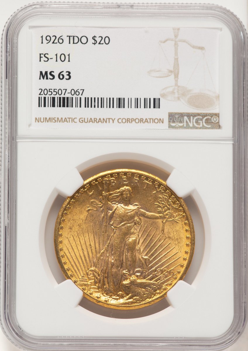 1926 Saint-Gaudens Double Eagles (1926 $20 Tripled Die Obverse, FS-101, MS)