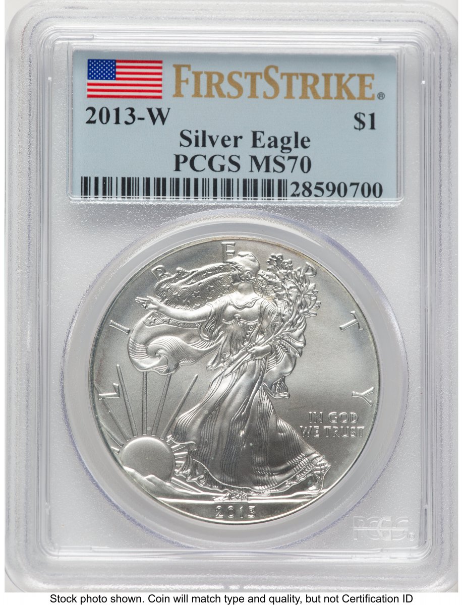 2013-W Modern Bullion Coins (2013-W Burnished Silver Eagle 1 oz FS Flag)