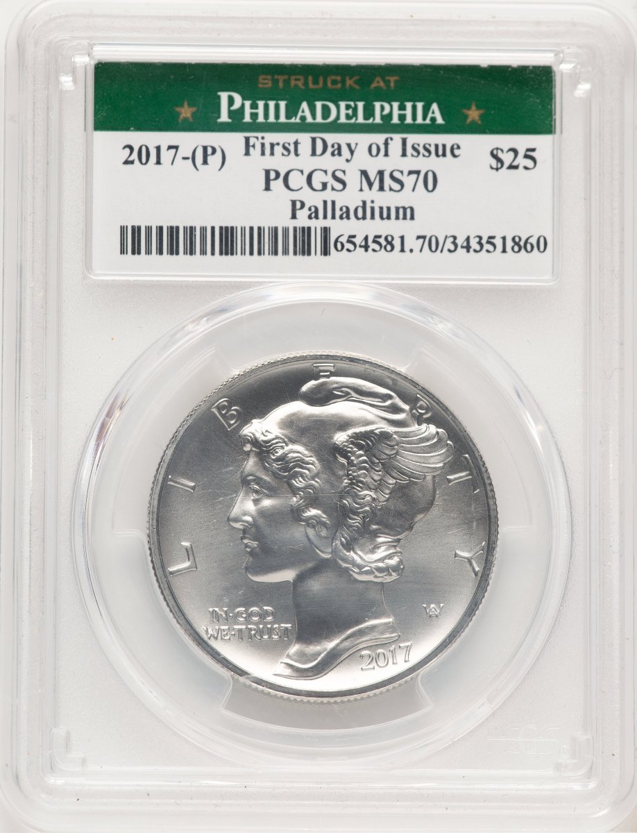 2017 Modern Bullion Coins (2017 Palladium Eagle 1 oz, MS FDI Struck at Philadelphia)
