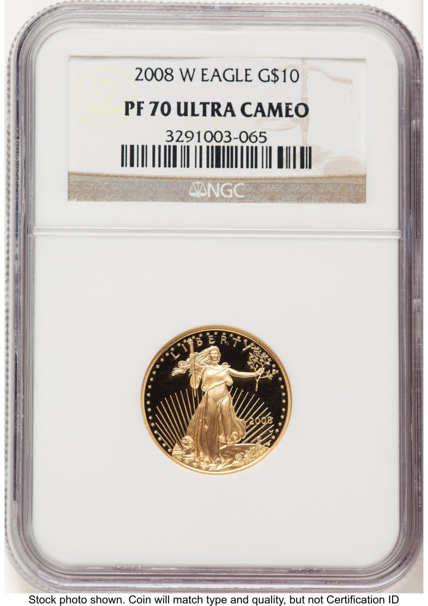 2008-W Modern Bullion Coins (2008-W Proof Gold Eagle 1/4 oz Brown Label)