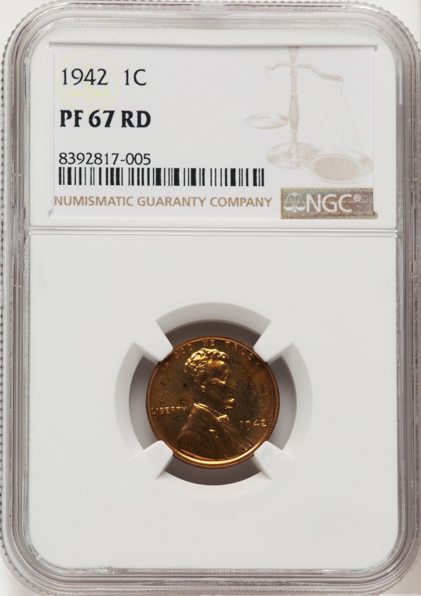 1942 Proof Lincoln Cents (1942 1C, RD)