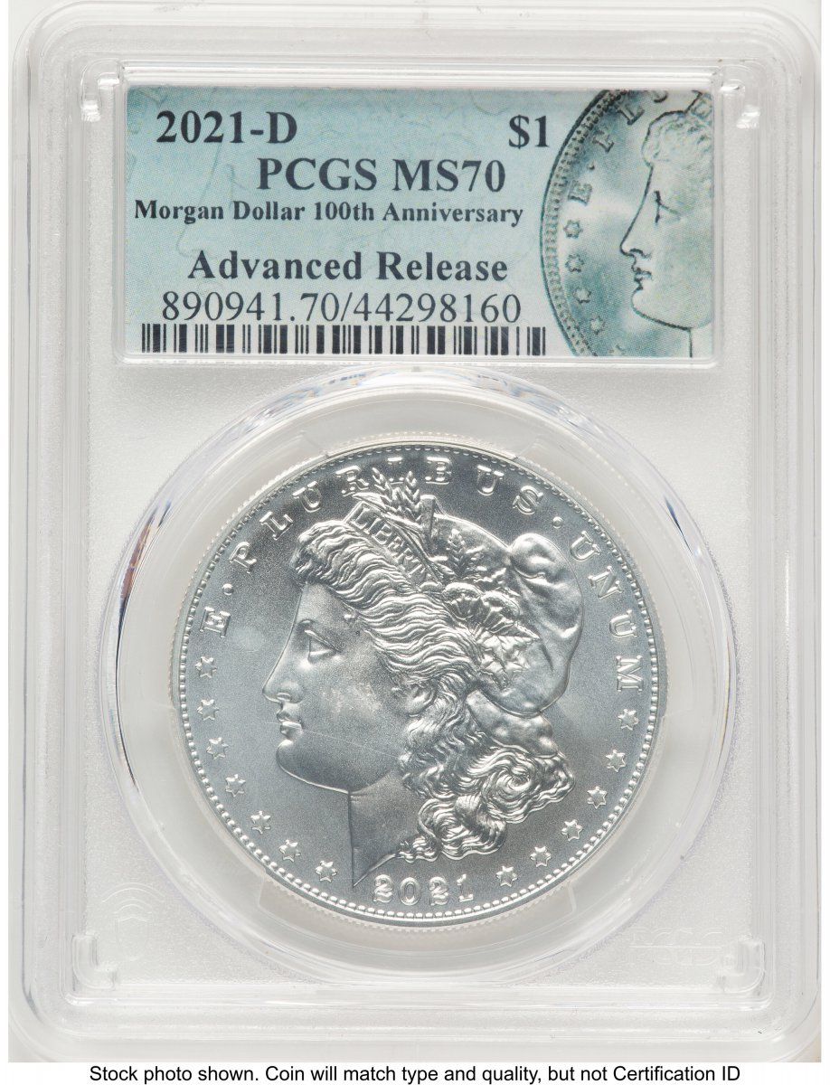 2021-D Modern Bullion Coins (2021-D S$1 Morgan Dollar, MS AR Morgan Label)