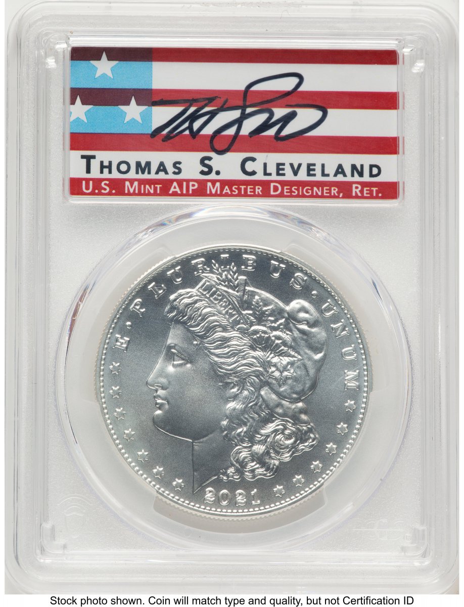 2021-D Modern Bullion Coins (2021-D S$1 Morgan Dollar, MS AR Thomas Cleveland Americana)