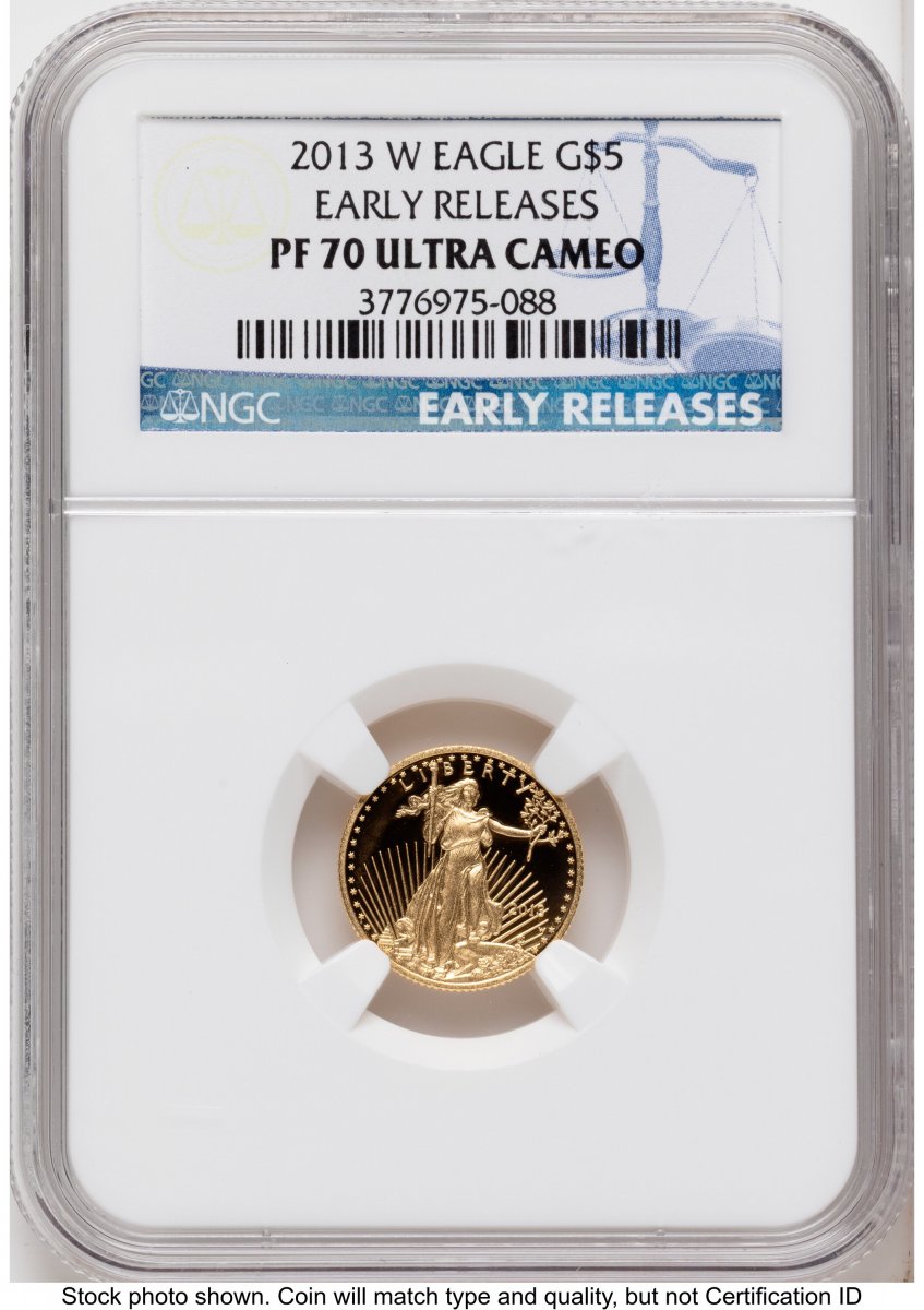 2013-W Modern Bullion Coins (2013-W Proof Gold Eagle 1/10 oz ER Blue)