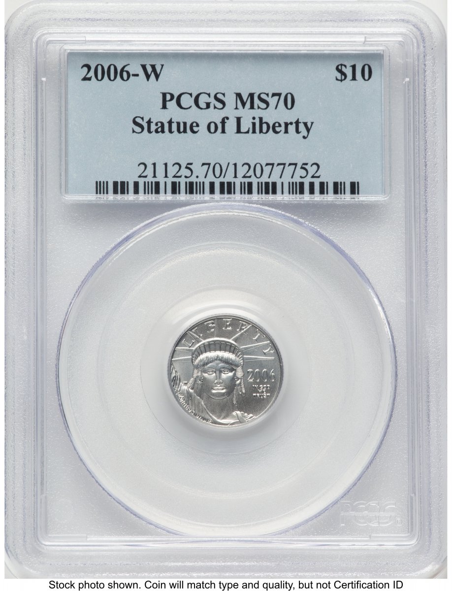 2006-W Modern Bullion Coins (2006-W Burnished Platinum Eagle 1/10 oz Blue Label)