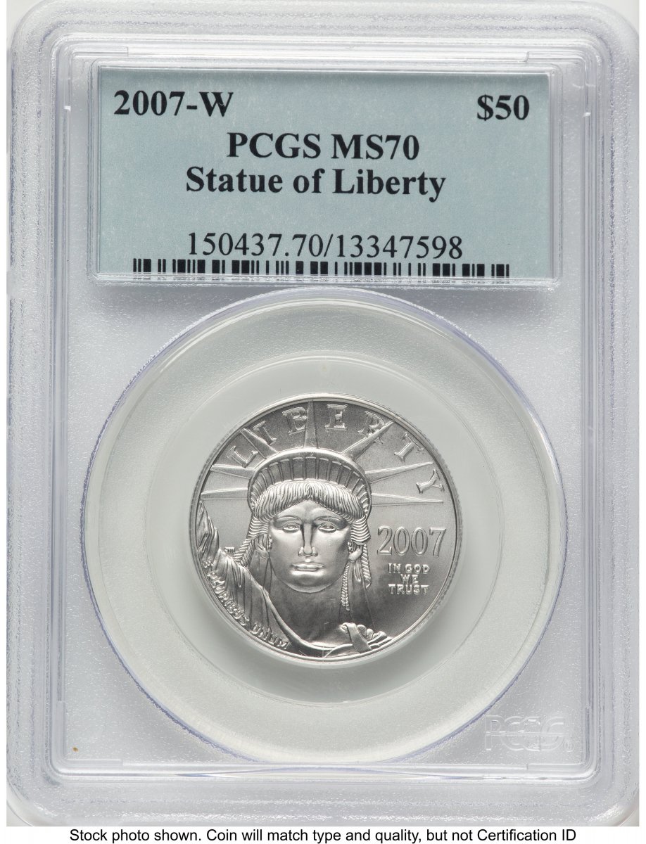 2007-W Modern Bullion Coins (2007-W Burnished Platinum Eagle 1/2 oz Blue Label)