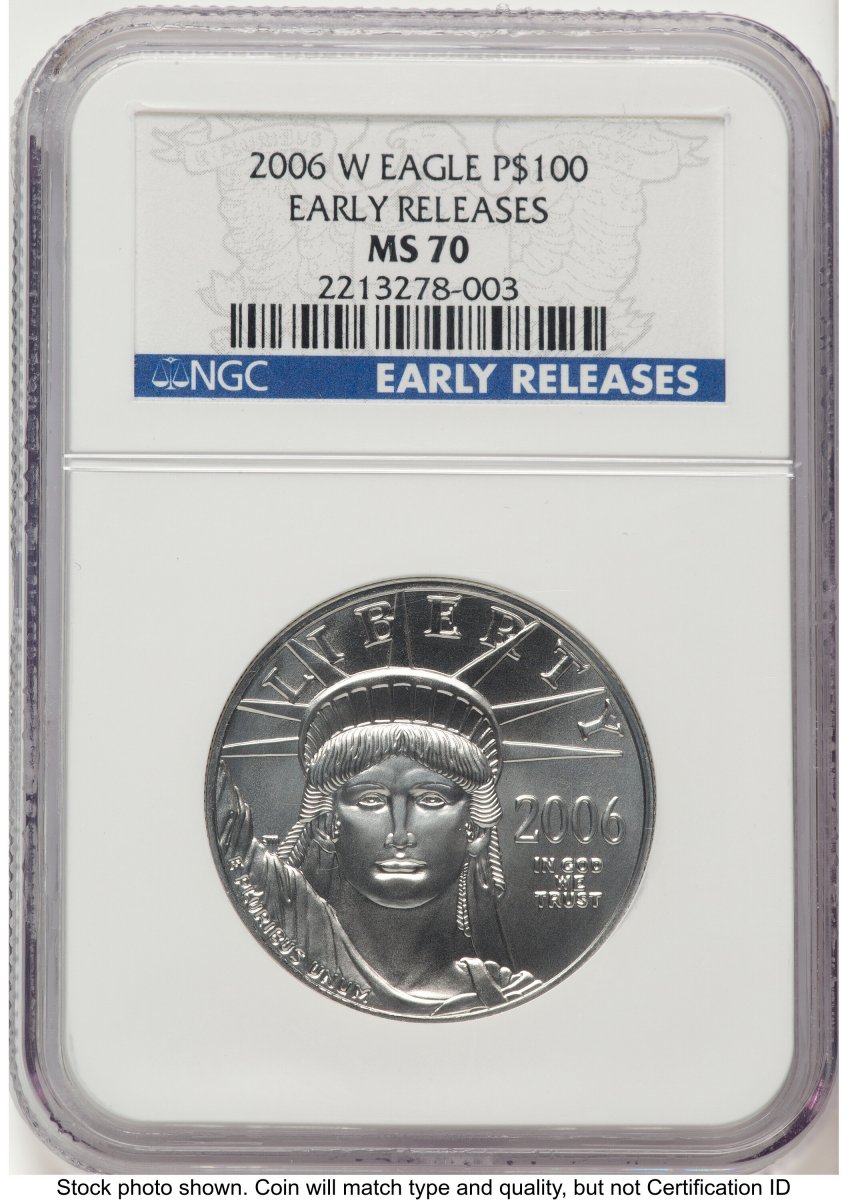 2006-W Modern Bullion Coins (2006-W Burnished Platinum Eagle 1 oz ER Blue)