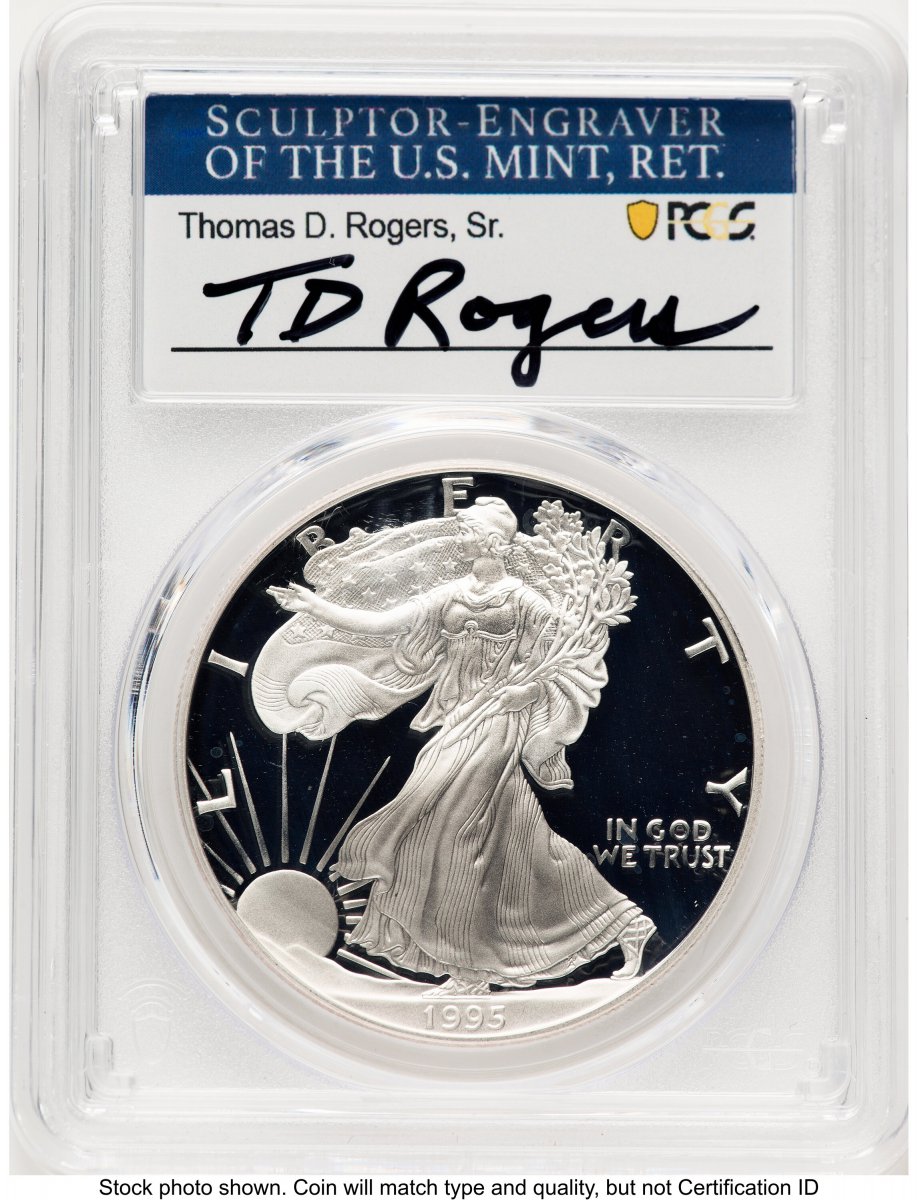 1995-P Modern Bullion Coins (1995-P Proof Silver Eagle 1 oz TD Rogers)