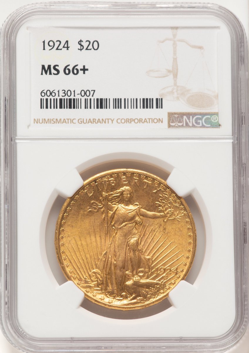 1924 Saint-Gaudens Double Eagles (1924 $20 Saint NGC Plus)