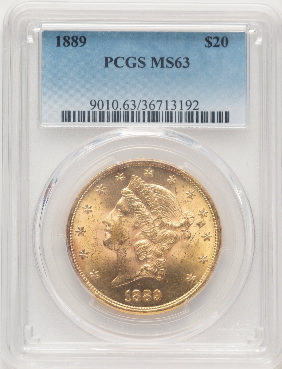 1889 Liberty Double Eagles (1889 $20 Blue Gradient)