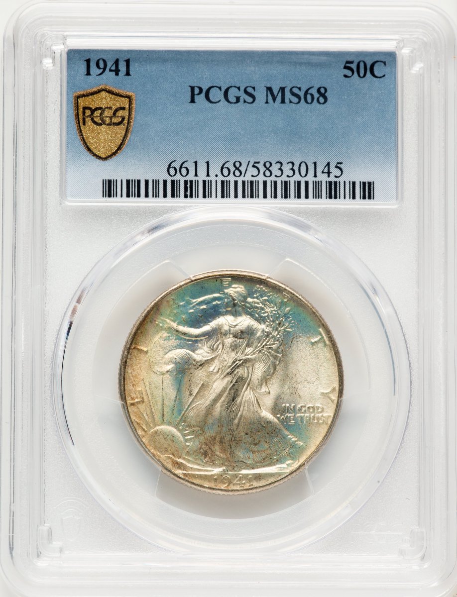 1941 Walking Liberty Half Dollars (1941 50C PCGS Secure)