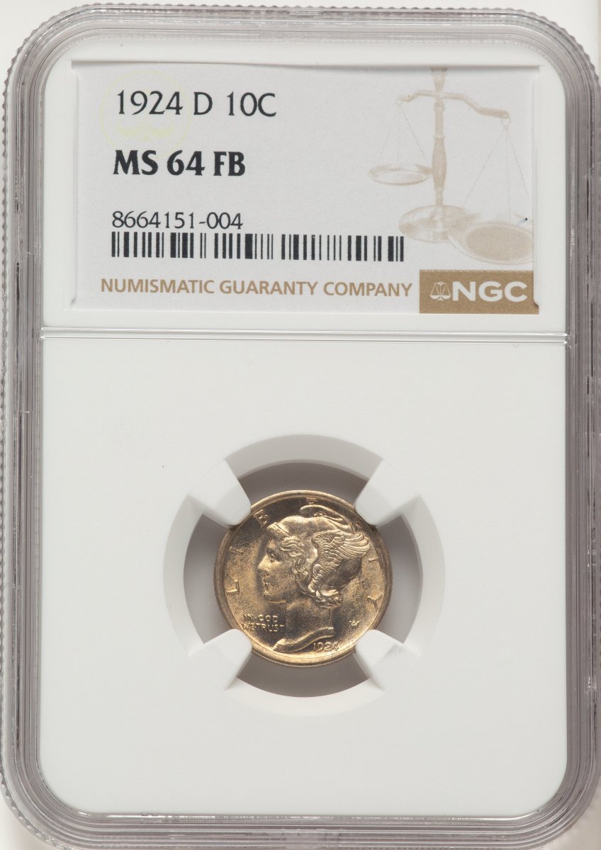 1924-D Mercury Dimes (1924-D 10C, FB)