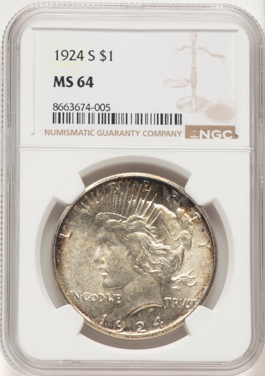 1924-S Peace Dollars (1924-S S$1)