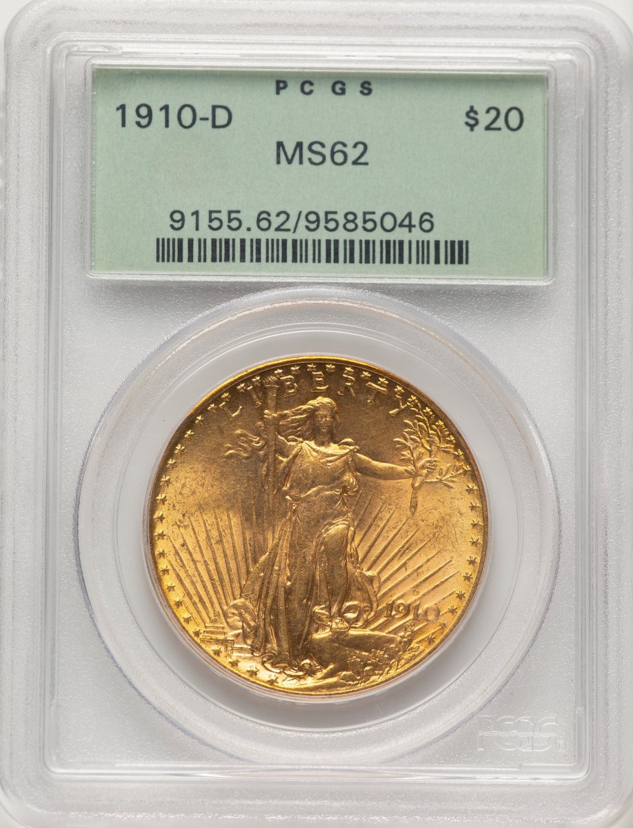 1910-D Saint-Gaudens Double Eagles (1910-D $20)