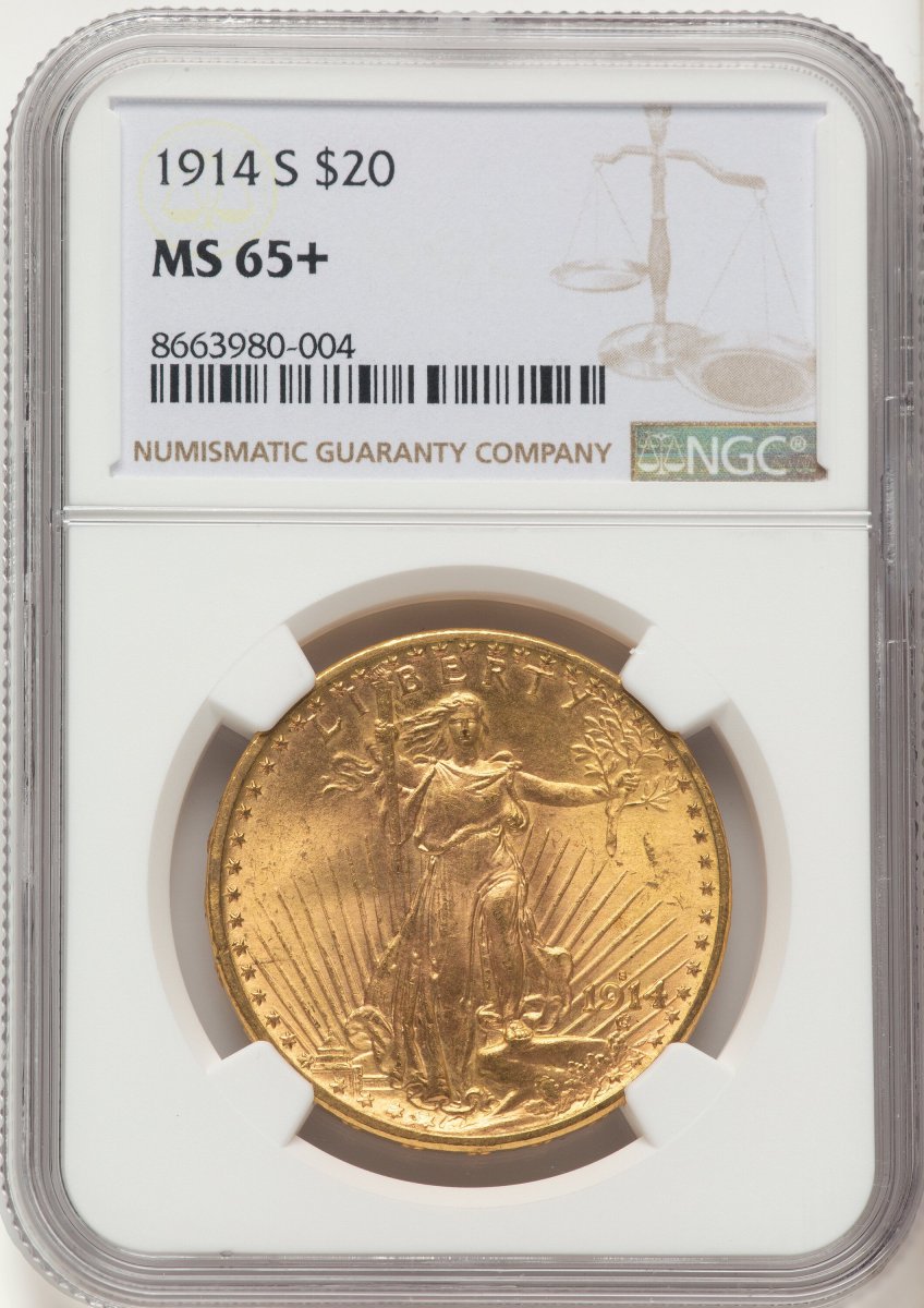 1914-S Saint-Gaudens Double Eagles (1914-S $20 NGC Plus)