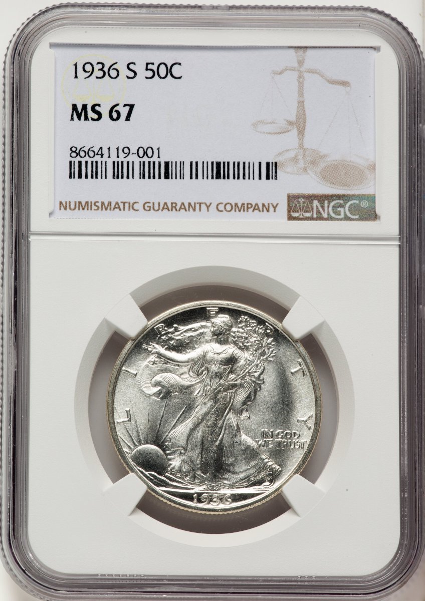 1936-S Walking Liberty Half Dollars (1936-S 50C)