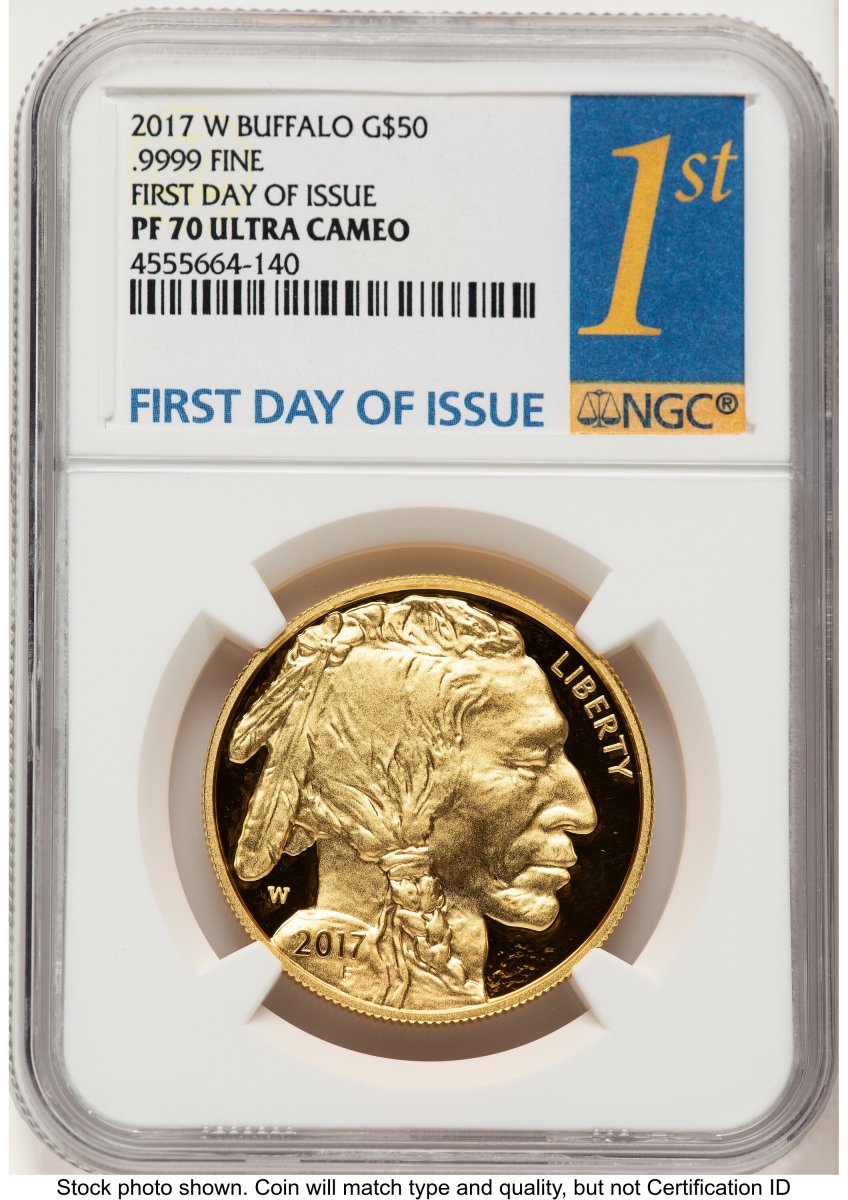 2017-W Modern Bullion Coins (2017-W Proof Gold Buffalo 1 oz FDI 1ST)