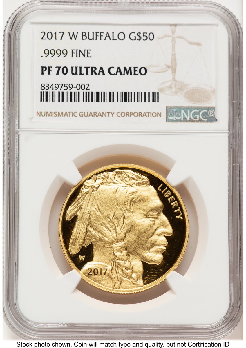 2017-W Modern Bullion Coins (2017-W Proof Gold Buffalo 1 oz Brown Label)