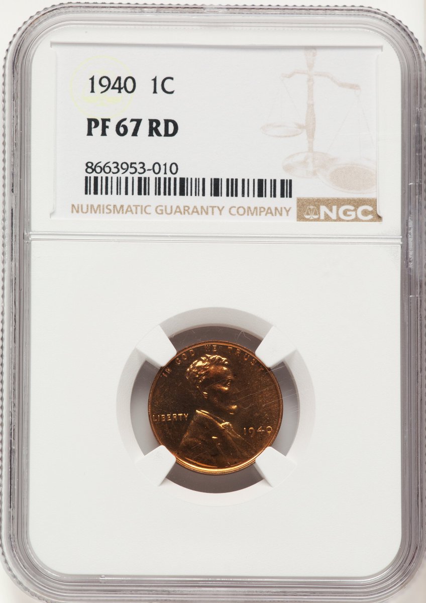 1940 Proof Lincoln Cents (1940 1C, RD)