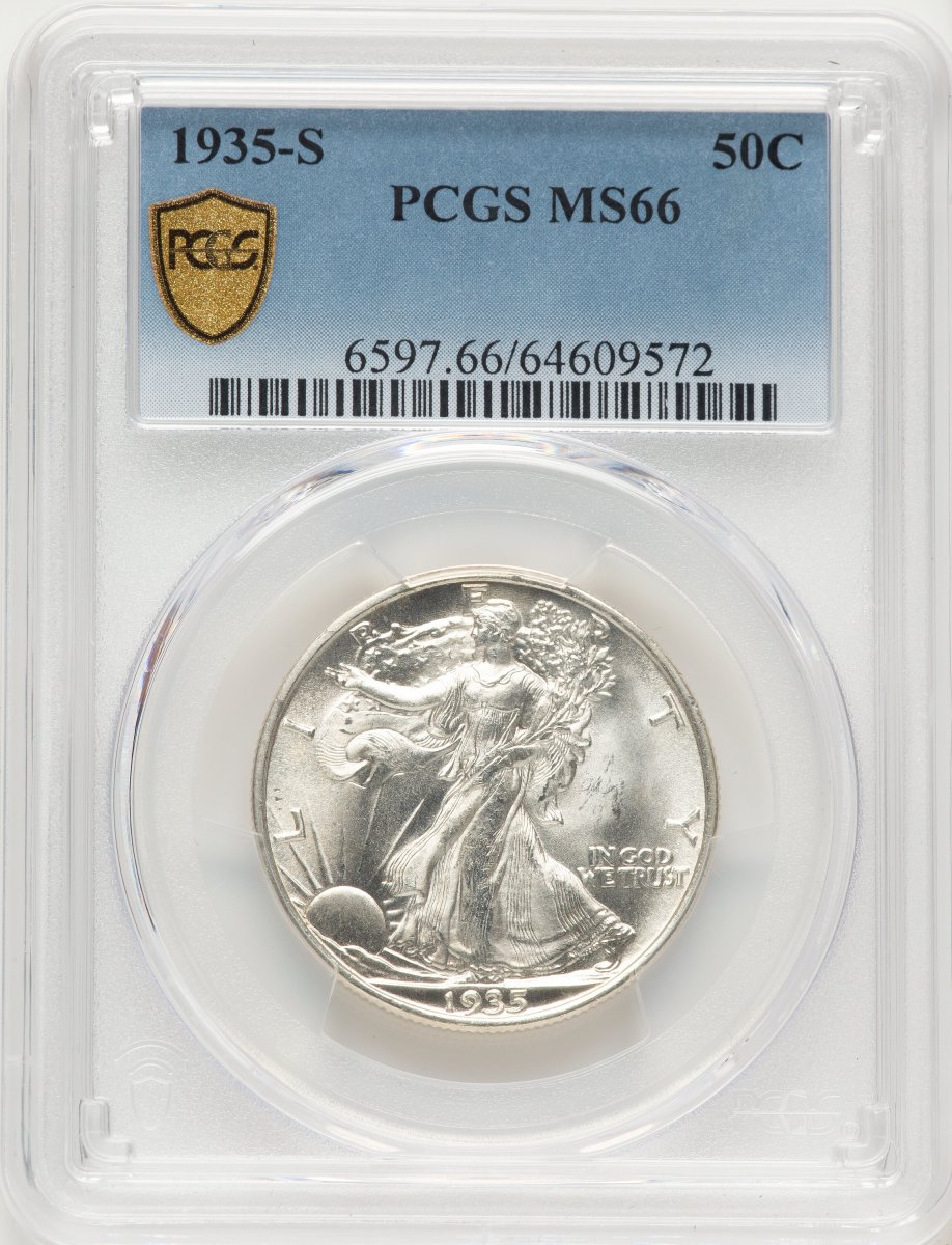 1935-S Walking Liberty Half Dollars (1935-S 50C PCGS Secure)