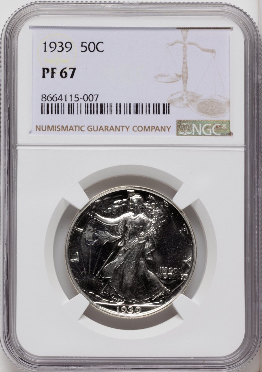 1939 Proof Walking Liberty Half Dollars (1939 50C)