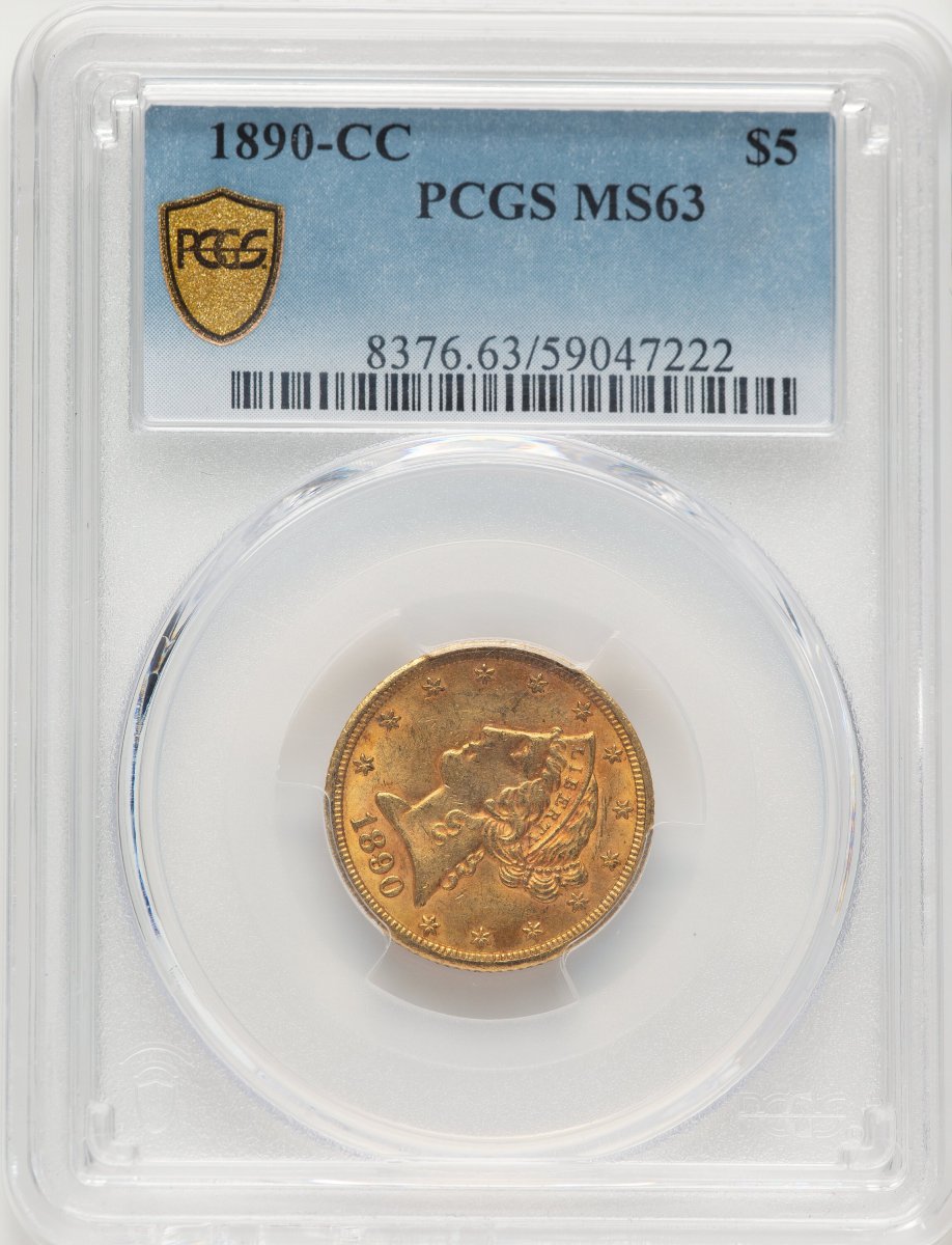 1890-CC Liberty Half Eagles (1890-CC $5 PCGS Secure)