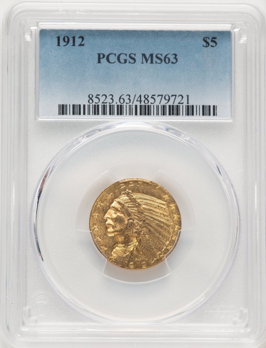 1912 Indian Half Eagles (1912 $5)