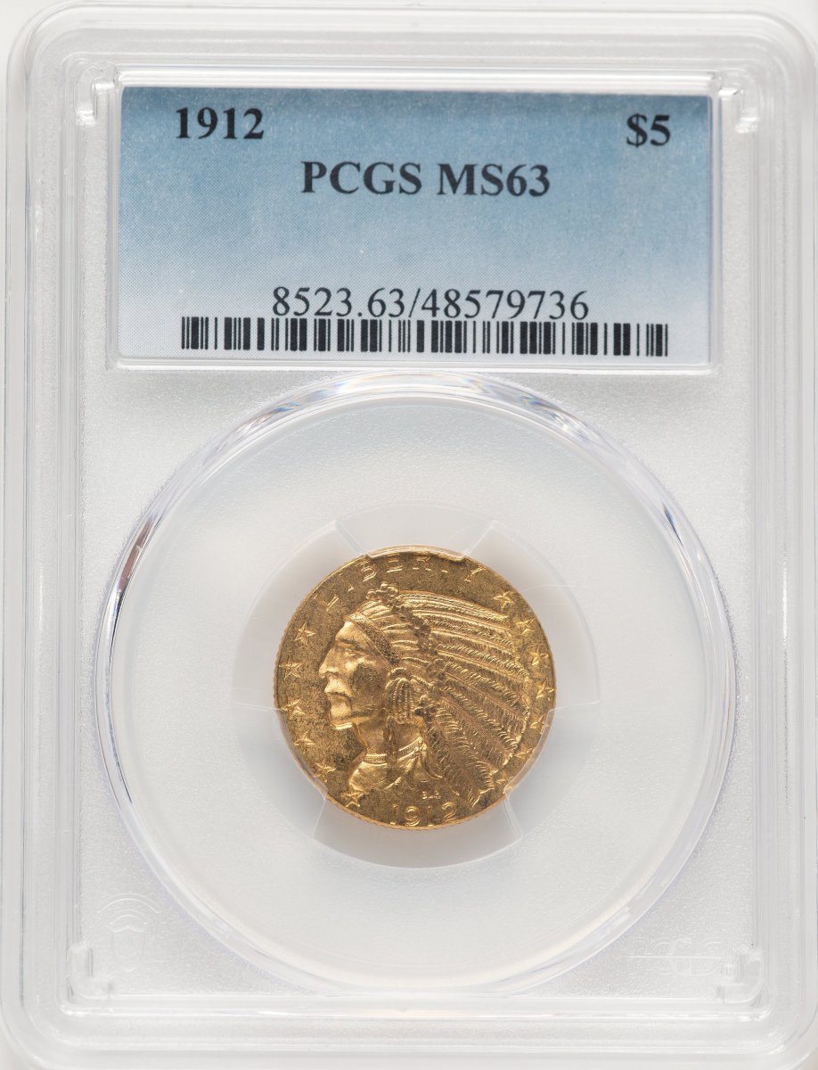 1912 Indian Half Eagles (1912 $5)