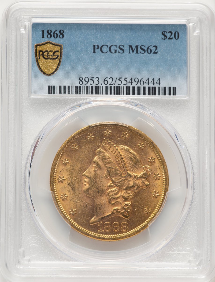 1868 Liberty Double Eagles (1868 $20 PCGS Secure)