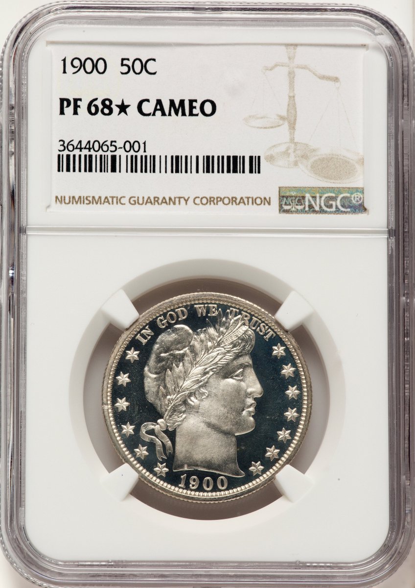 1900 Proof Barber Half Dollars (1900 50C, CA)