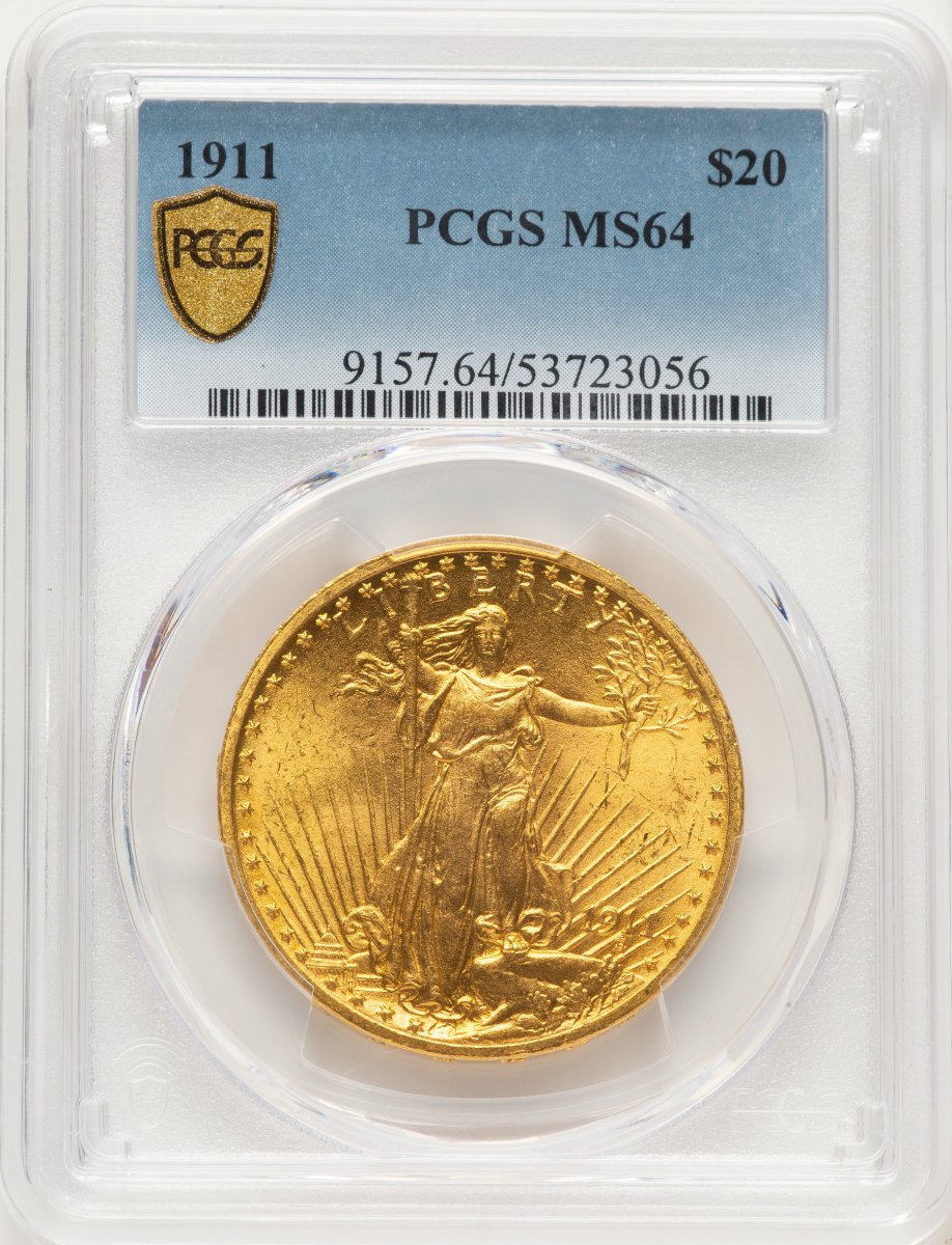 1911 Saint-Gaudens Double Eagles (1911 $20 PCGS Secure)