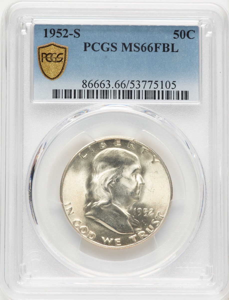 1952-S Franklin Half Dollars (1952-S 50C, FL PCGS Secure)