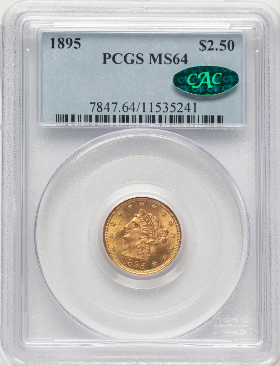 1895 Liberty Quarter Eagles (1895 $2 1/2 CAC)