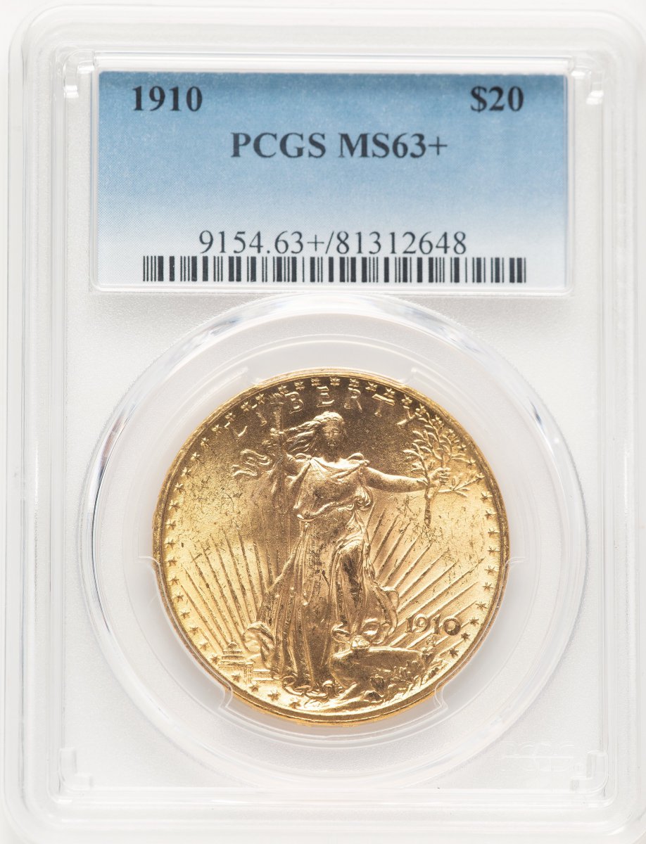 1910 Saint-Gaudens Double Eagles (1910 $20 PCGS Plus)