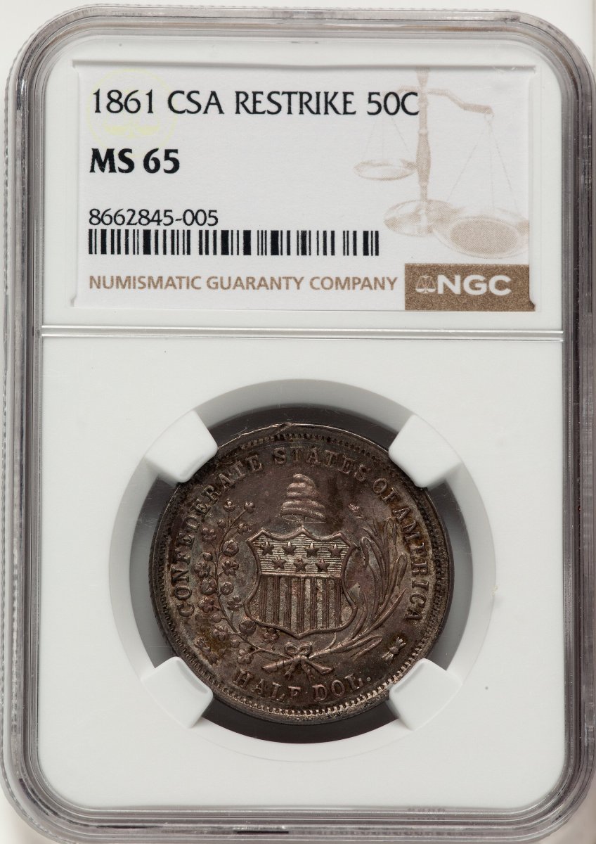 1861 Confederate States of America (1861 50C Restrike)