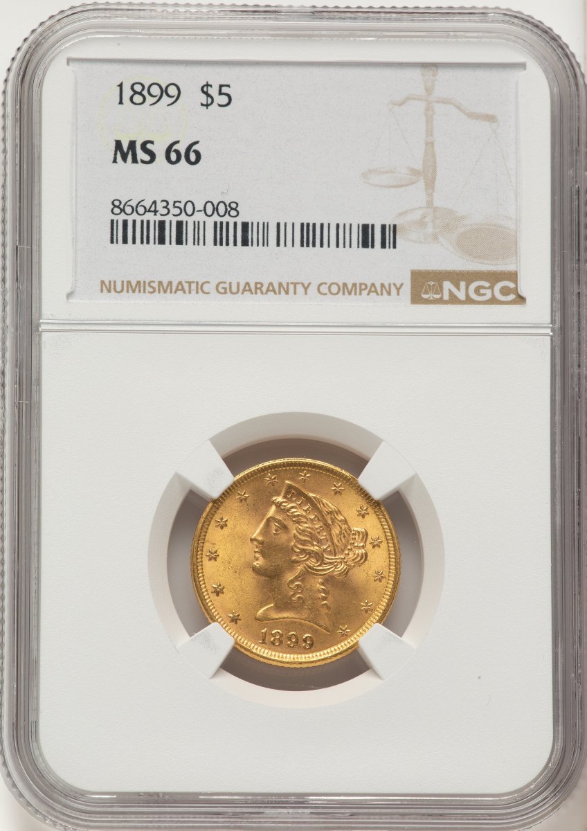 1899 Liberty Half Eagles (1899 $5)