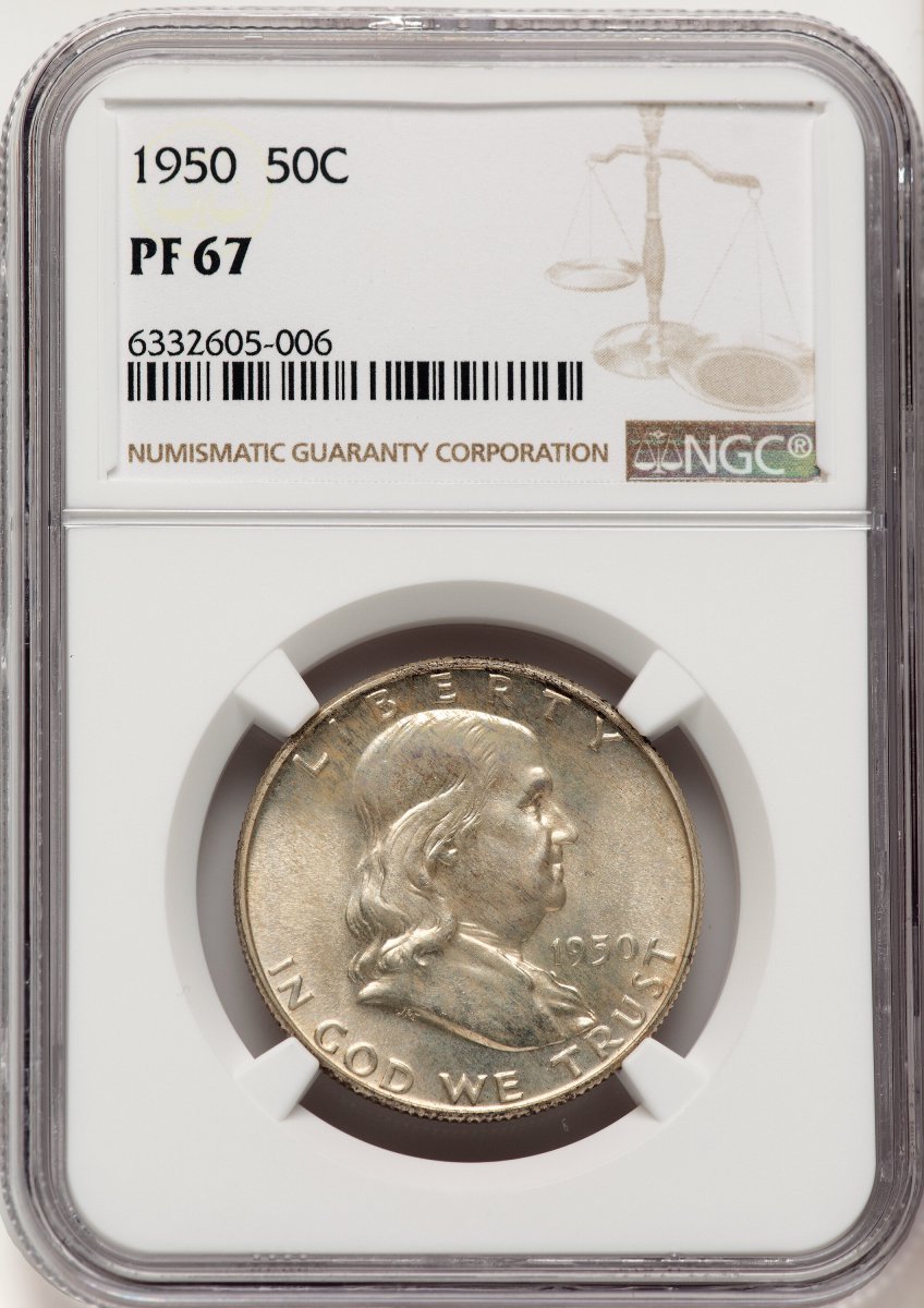 1950 Proof Franklin Half Dollars (1950 50C)
